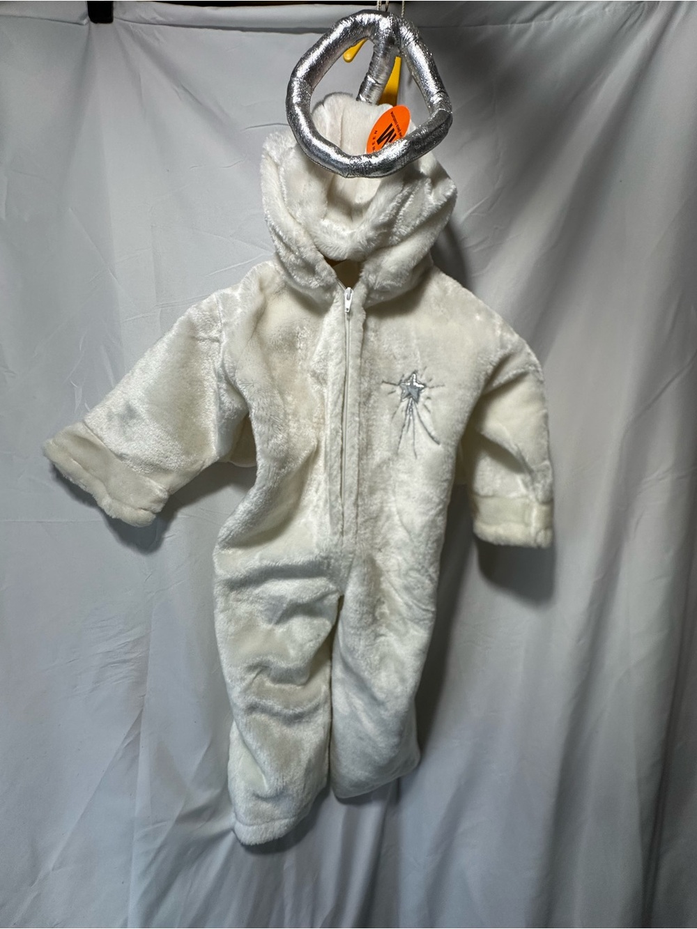 Chrisha Playful Plush kids White Angel Costume Pramsuit - Vintage